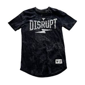 Under Armour Men’s SM The Rock Edition “Disrupt” Grey Distressed Graphic T-shirt